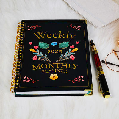 Özel Renkli Sanatsal Spiral Sert Kapaklı Not Defteri, Yüksek Dayanıklılık