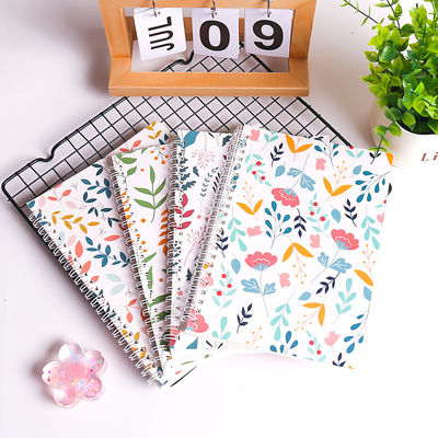 White Pages One Subject Page Layout Spiral Hardcover Notebook with 100 Pages