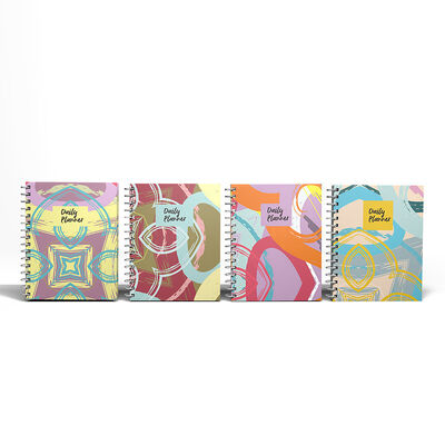 Logo Yazdırma Spiral Sabit Kapaklı Defter 100 Sayfa Dayanıklı Spiral Bağlama İş Konferansları ve Atölye için Mükemmel