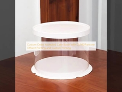 Özel sipariş CMYK/Pantone Offsent Baskı ve Özel Baskı ile kabul edilen pasta kutuları