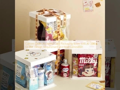 Özel sipariş AI CDR veya PDF Tasarım Gereksinimleri ve Matt Laminasyon ile Pasta Ambalaj Kutuları Kabul