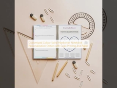 Özel Renkli Spiral Ciltli Defter Kişiselleştirme Seçeneği Logolu Baskı ve Kağıt