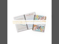 Profesyoneller için Vintage Tarzda Kabartmalı Tasarım Tekniği Özel Not Defteri