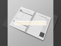 İstediğiniz Gibi Özelleştirilmiş Spiral Ciltli Defter Kişiselleştirme Seçeneği Standart Özel Kapak Sanatı