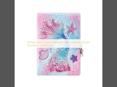 Vintage Tarz Özel Not Defteri, Kabartma Tasarım Tekniği ile 'Memnuniyet'