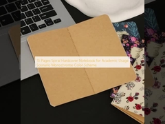 15 Sayfa Spiral sert kapaklı not defteri Akademik kullanım için Senaryo Monokrom Renk Şeması