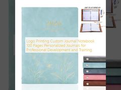 Logo Printing Custom Journal Notebook 100 Pages Personalized Journals for Professional Development and Training