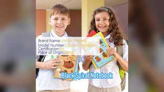 Ofis ve Okul İçin Siyah Spiral Defter