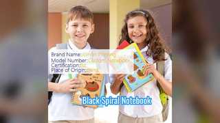 Profesyoneller için Siyah Spiral Defter Dayanıklı Ciltli