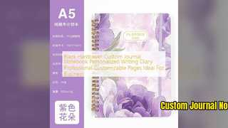 Özel Ciltli Defter Siyah Kişiselleştirilmiş Günlük Dergisi