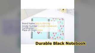 Siyah Spiral Defter Dayanıklı Ciltli Eskiz Notları