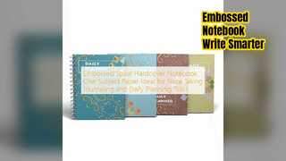 Notlar ve Günlükler için Kabartmalı Spiral Defter